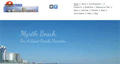 Desktop Screenshot of myrtlebeachcondo.com