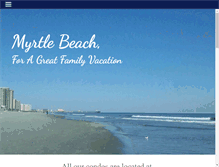 Tablet Screenshot of myrtlebeachcondo.com